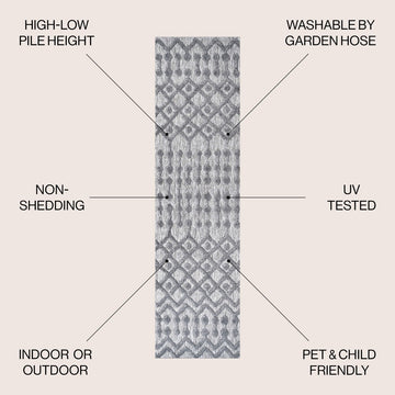 Peralta Moroccan Diamond Indoor/outdoor Area Rug